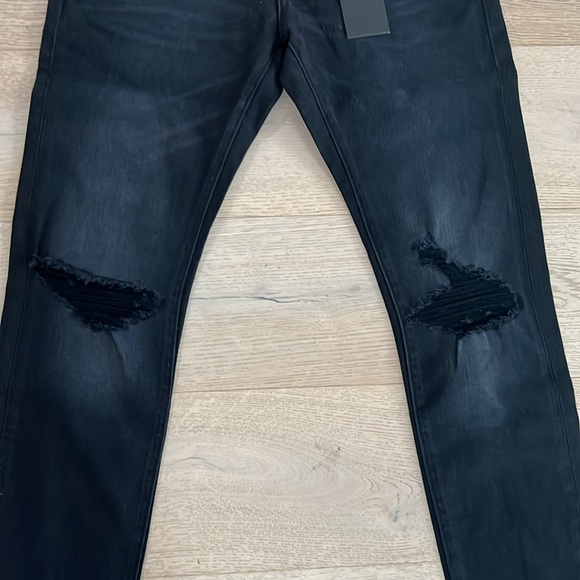 Men's Neuw Black Denim Iggy Skinny Jeans - Picture 3 of 7